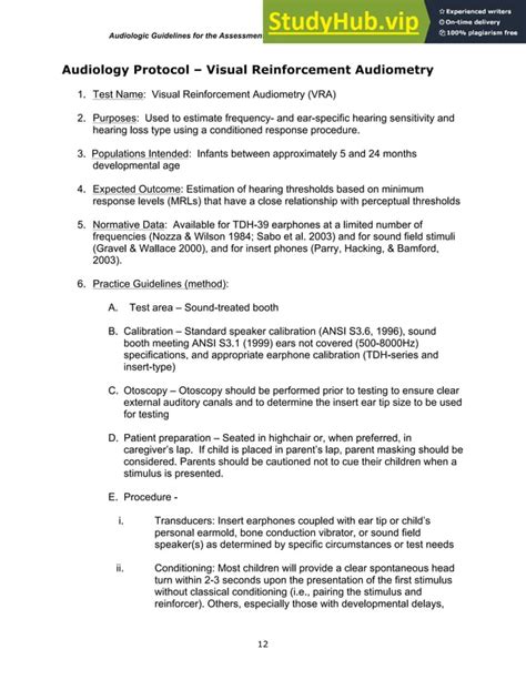 dbehl|Comprehensive Audiologic Assessment for Infants and Children.